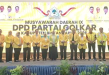 Secara Aklamasi, Fiven Kembali Pimpin Ketua DPD Partai Golkar Kabupaten Bintan