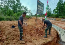 TMMD Ke-129 Percepat Pembangunan Jalan dan Drainase di Desa Busung