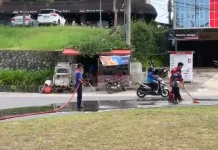 Tumpahan Minyak di Bundaran Km 8 Tanjungpinang bahayakan Pengendara