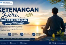 Ketenangan Diri, Awal dari Kebaikan yang Menular
