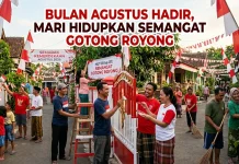 Agustus Hadir, Hidupkan Semangat Gotong Royong