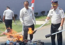 Lapas Narkotika Tanjungpinang Musnahkan Barang Sitaan Hasil Razia
