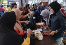 Pangan Murah Polres Lingga Ludes Diserbu Warga Dabo