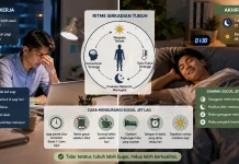 Social Jet Lag akibat Perbedaan Jam Tidur Hari Kerja dan Akhir Pekan