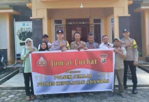Jumat Curhat, Polsek Jemaja Ajak Warga Jaga Kamtibmas
