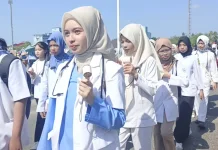 Ribuan Pelajar Meriahkan Karnaval Pembangunan di Singkep