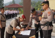 Semangat Baru dalam Sertijab Kasat Reskrim dan Pelantikan Kasikum Polres Anambas