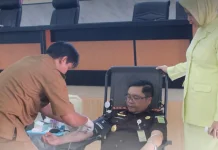 Peringati Hari Lahir Kejaksaan ke-81, Kejari Bintan Ikut Donor Darah