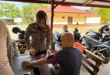 Polsek Singkep Barat Cek Kesehatan Personel
