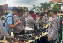 Polresta Tanjungpinang Cek Kendaraan dan Senjata Hadapi Cuaca Ekstrem