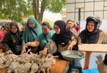 Tidak Sampai Dua Jam, 500 Kg Ayam Segar APUB Habis Terjual