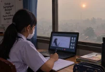 Kabut Asap Memburuk, Sekolah Lingga Terapkan Belajar Daring