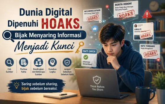Dunia Digital Dipenuhi Hoaks, Bijak Menyaring Informasi Menjadi Kunci
