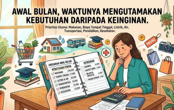 Awal Bulan, Waktunya Mengutamakan Kebutuhan daripada Keinginan