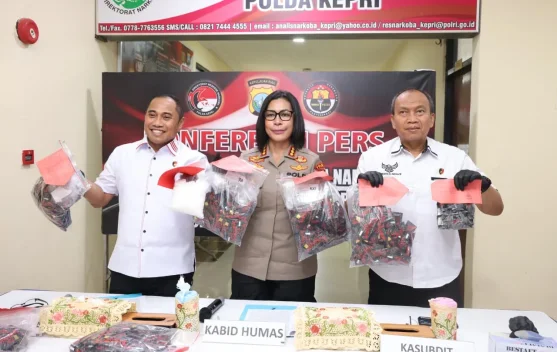Ditresnarkoba Polda Kepri Ungkap 16 Kasus Narkotika, Amankan 17 Tersangka