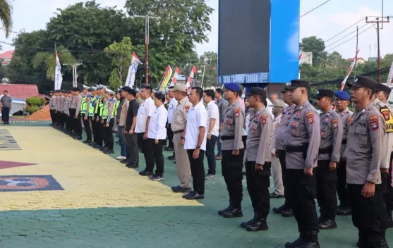 Polres Tanjungpinang Gelar Apel Pengamanan Duta Besar Palestina