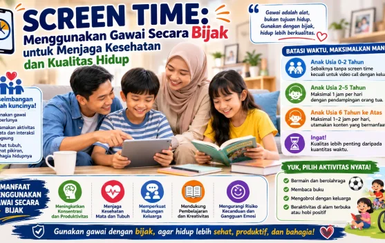Menggunakan Gawai Secara Bijak untuk Menjaga Kesehatan dan Kualitas Hidup