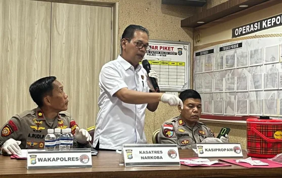 Simpan Sabu dalam Termos, Dua Tersangka Ditangkap Polres Bintan