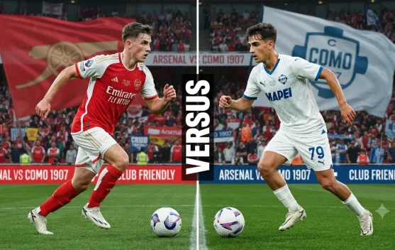 Arsenal vs Como: Pemanasan Terakhir Juara Liga Inggris kontra Kuda Hitam Italia!