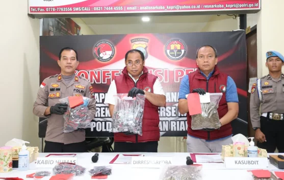 Polda Kepri Ungkap 24 Kasus Narkotika, 36 Tersangka Diamankan