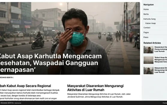 Kabut Asap Karhutla Mengancam Kesehatan, Waspadai Gangguan Pernapasan