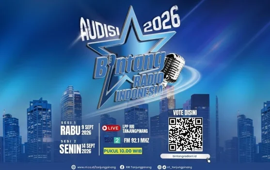 Audisi Bintang Radio RRI Tanjungpinang 9 dan 14 September