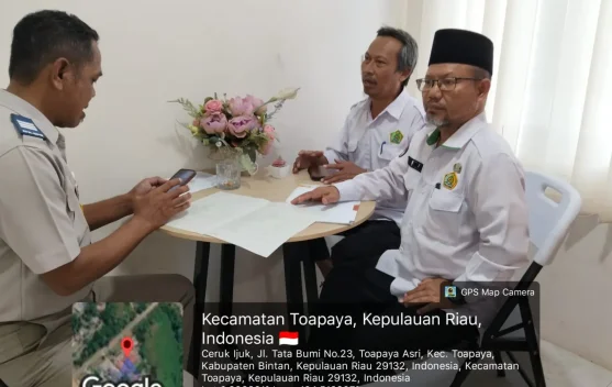 KUA Bintan Pesisir Koordinasi dengan BPN Percepat Sertifikasi Aset Keagamaan