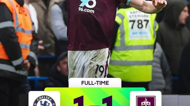 Chelsea vs Burnley 1-1 , Gol Larut Buyarkan Kemenangan The Blues