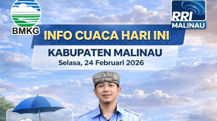 Prakiraan Cuaca Malinau Berpotensi Hujan Ringan Hari Ini