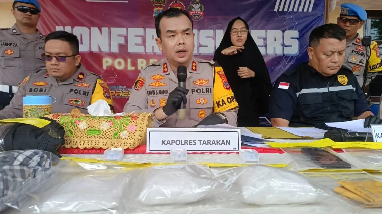 Polres bersama Bea Cukai Berhasil Ungkap Peredaran Sabu melalui Pelabuhan