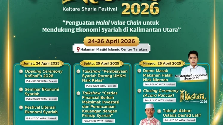 Dorong Ekonomi Syariah, BI Kaltara Gelar KASHAFA 2026 di Islamic Center Tarakan
