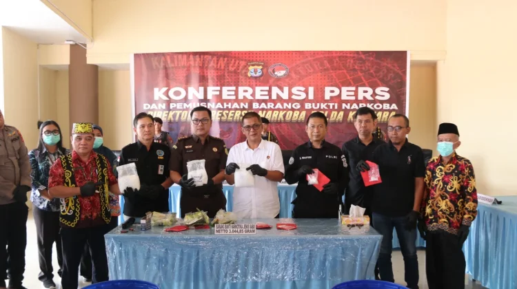 75 Kasus Terbongkar, 104 Pelaku Diringkus, 3 Kg Sabu Dimusnahkan