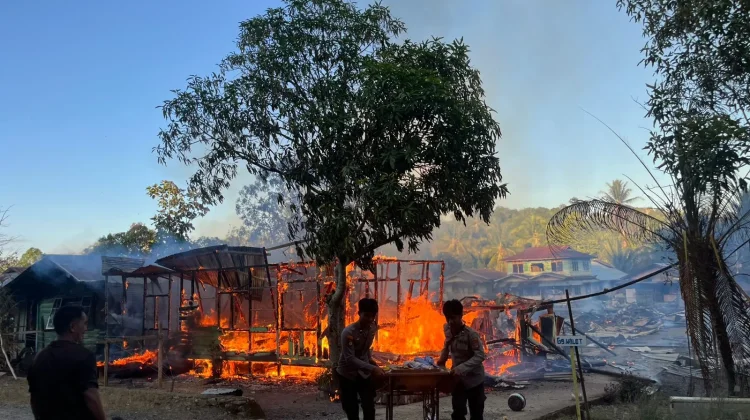 Amukan Api di Long Lasan: 7 Rumah Ludes, Kerugian Tembus Rp700 Juta