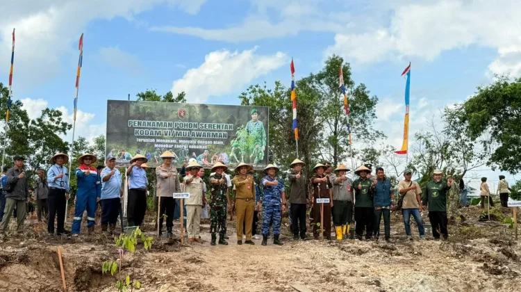 Aksi Tanam Pohon Serentak, Kodim Tarakan Ajak Masyarakat Peduli Lingkungan