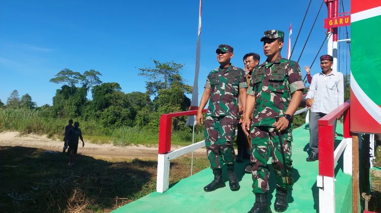 Jembatan Perintis Garuda Putus Isolasi 3 RT di Sajau Hilir