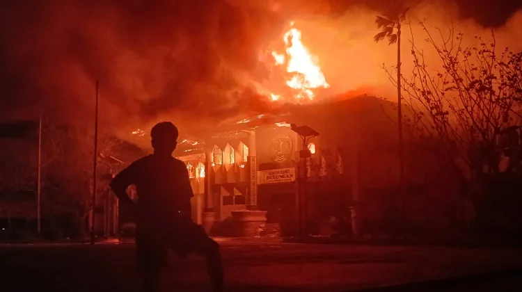 Kantor Bupati Bulungan Terbakar, Ruang Bupati hingga Wabup Dilalap Api