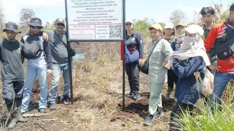 Cegah Pengerusakan Hutan Lindung, UPTD KPH Pasang Plang Informasi