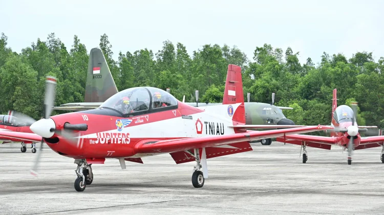 Emban Misi Internasional, Jupiter Aerobatik Team Mendarat di Lanud Anang Busra