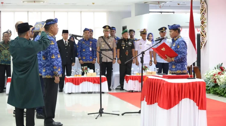 Lantik 41 Pejabat Eselon II, Gubernur Perintahkan Kejar Potensi Pajak