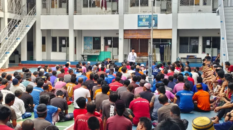 Tingkatkan Spritual, WBP Ikuti Tausiyah Islamiyah bersama Kemenag