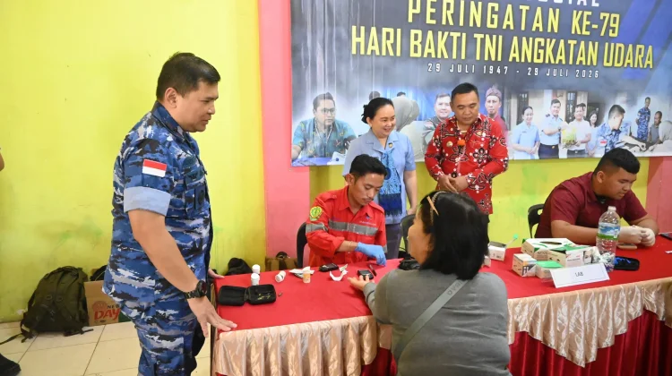 Lanud Anang Busra Gelar Bakti Sosial di Perbatasan