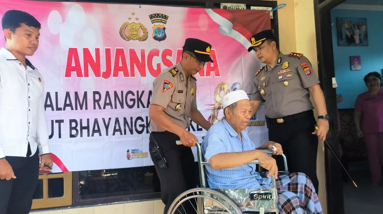 Sambut Hari Bhayangkara, Polres Kunjungi Personel Sakit