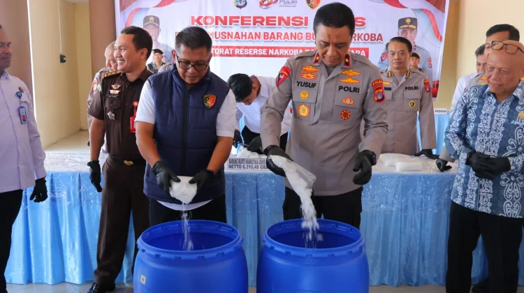 Ribuan Gram Sabu dari 97 Tersangka Dimusnahkan, 120.209 Jiwa Diselamatkan