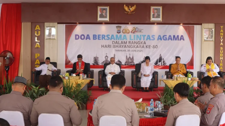 HUT Bhayangkara, Polres Tarakan Gelar Doa Bersama Lintas Agama