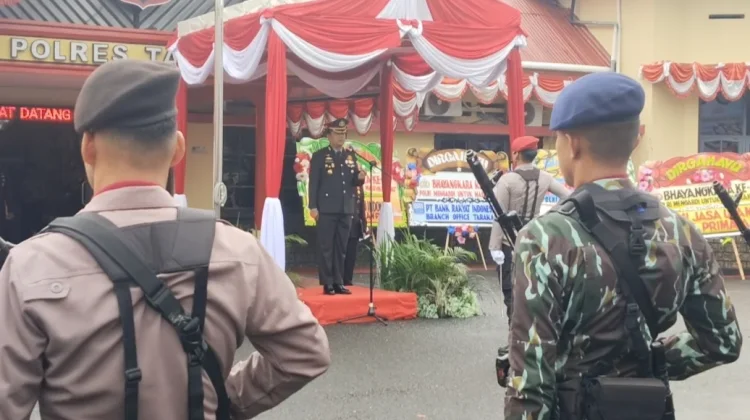 Pimpin Ucara Hari Bhayangkara ke-80, Kapolres Tegaskan Pesan Presiden Prabowo