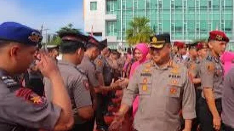 68 Personel Polri dan ASN Polresta Bulungan Naik Pangkat