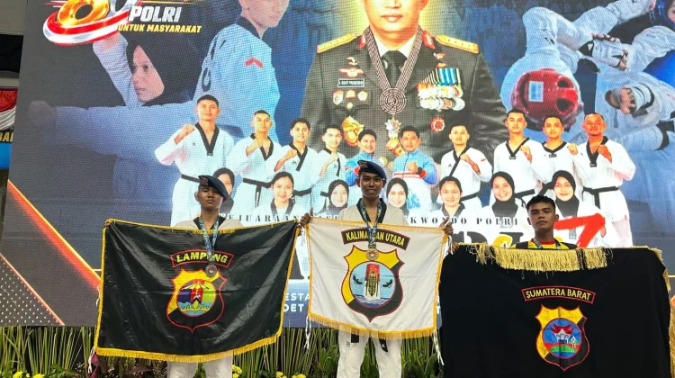 Polda Kaltara Sukses Borong Medali Kapolri Cup