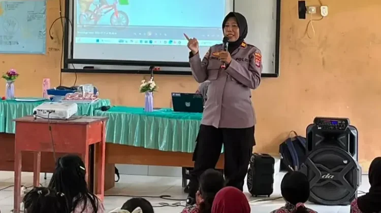 Polresta Bulungan Ingatkan Bahaya Napza Kepada Siswa Baru SMPN 6 Tanjung Selor