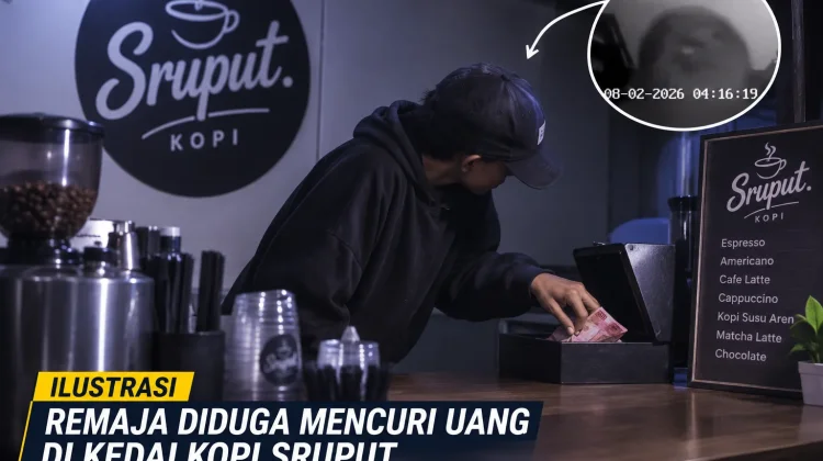 CCTV Rekam Remaja Diduga Curi Uang di Kedai Kopi