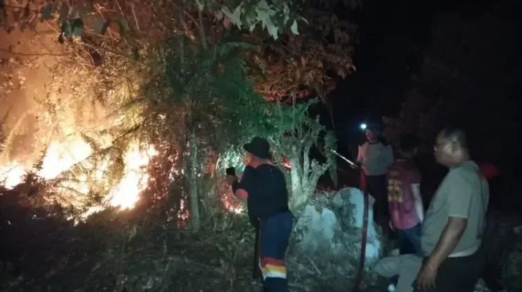 Polresta Bulungan Ikut Membantu Pemadaman Karhutla